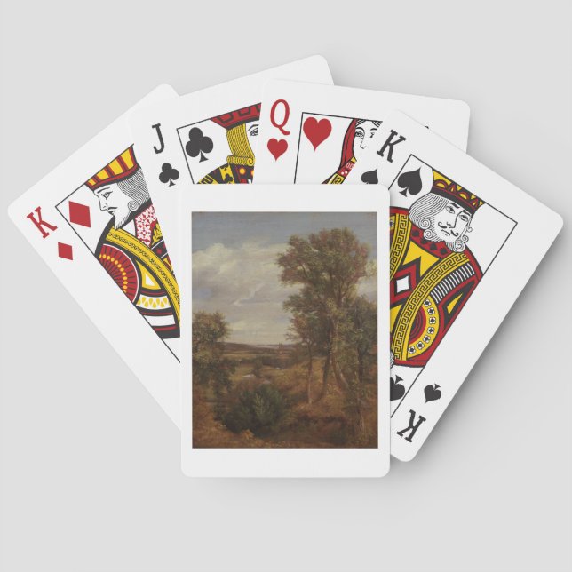 Dedham Vale, 1802 (oil on canvas) Playing Cards (Back)