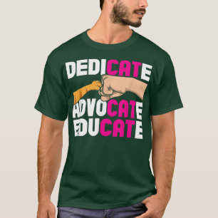 Dedicate Advocate Educate Animal Rescue Cat rescue T-Shirt