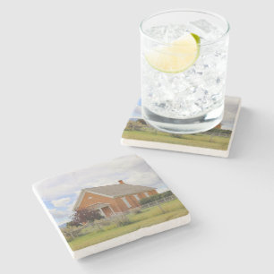Dedicated 1892 stone coaster
