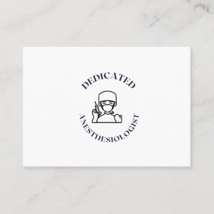 DEDICATED ANESTHESIOLOGIST BUSINESS CARD