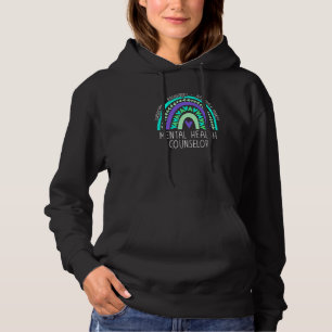 Dedicated Mental Health Counselor Rainbow Hoodie