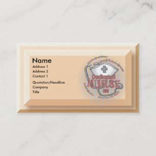 Dedicated nurse axiom  business card