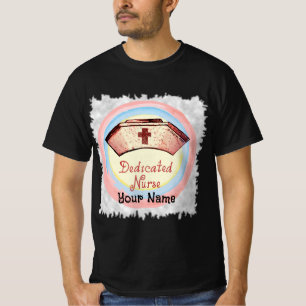 Dedicated Nurse Cap T-Shirt