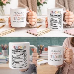 Dedicated Science Teacher Personalised Name  Coffee Mug