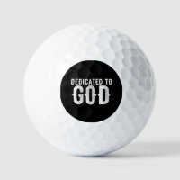 DEDICATED TO GOD COOL CUSTOMIZABLE WHITE  TEXT