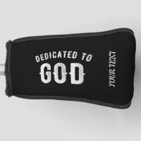 DEDICATED TO GOD CUSTOMIZABLE COOL WHITE TEXT