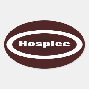Dedicated to Hospice Oval Sticker
