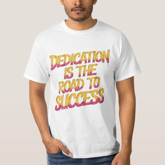 Dedication Cute Funny T-Shirt Gift For Him Her Mac (Front)