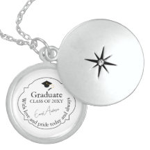 Dedication Keepsake Black White Elegant Graduation