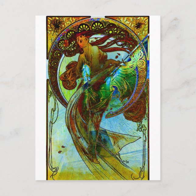 DEDICATION ~ MUCHA ETERNAL THROUGH HIS WORKS 3 POSTCARD (Front)