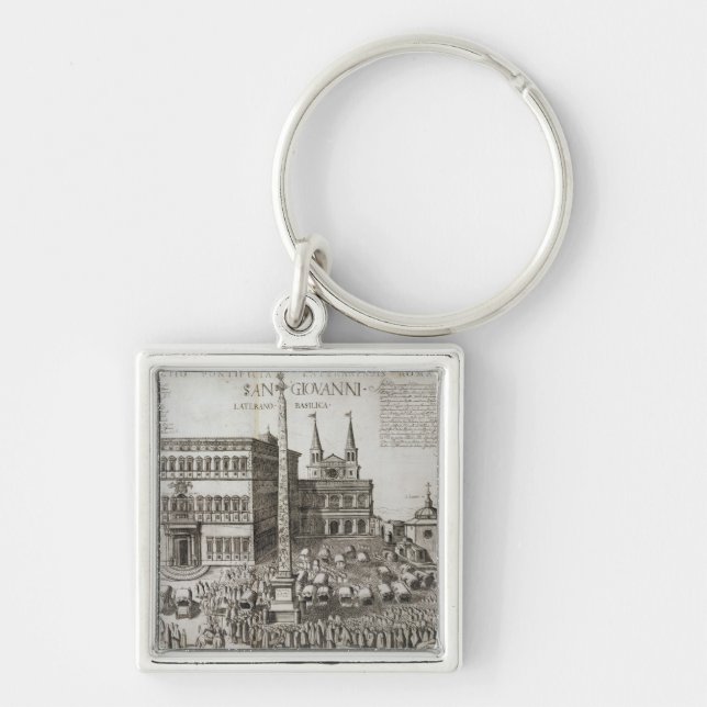 Dedication of the Obelisk in front of the Basilica Key Ring (Front)