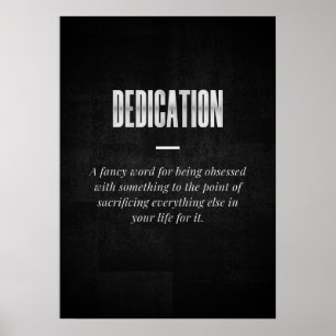 Dedication Poster