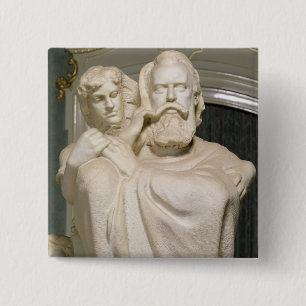 Dedication to Brahms, 1909 15 Cm Square Badge