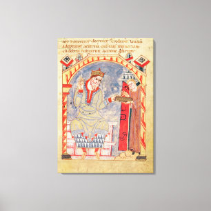 Dedication to Charles the Bald, from Canvas Print