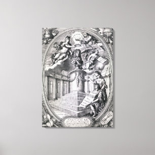 Dedicatory engraving to Gottfried Finger, 1688 Canvas Print
