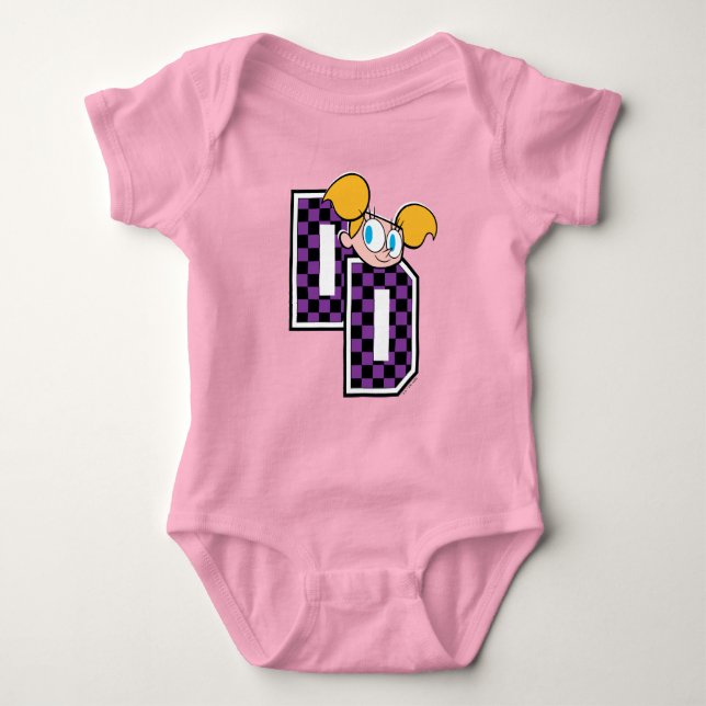 Dee Dee Athletic Letters Graphic Baby Bodysuit (Front)