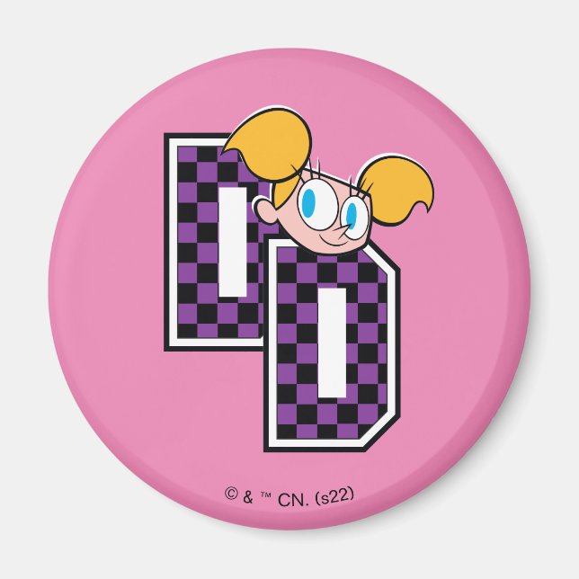 Dee Dee Athletic Letters Graphic Magnet (Front)