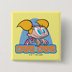 Dee Dee Character Name Graphic 15 Cm Square Badge