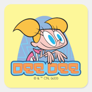 Dee Dee Character Name Graphic Square Sticker