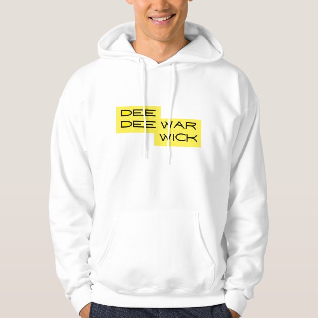 Dee Dee Warwick Yellow Black Men's Hoodie (Front)