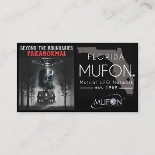 Dee Paranormal Horizontal Business Card with Photo