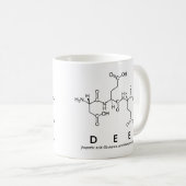 Dee peptide name mug (Front Right)