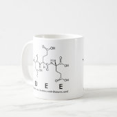 Dee peptide name mug (Front Left)