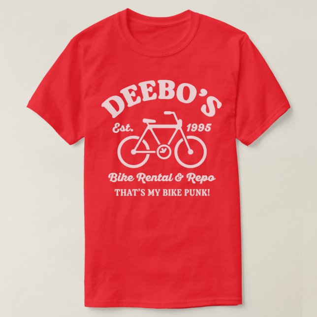 Deebos Bike Rental and Repo T-Shirt (Design Front)
