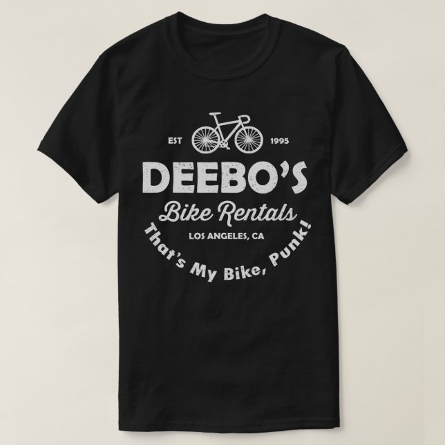 Deebos Bike Rental hats My Bike Punk Funny deebos  T-Shirt (Design Front)