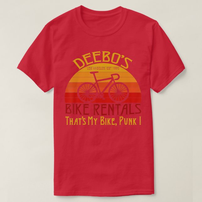Deebos Bike Rental hats My Bike Punk Funny deebos  T-Shirt (Design Front)
