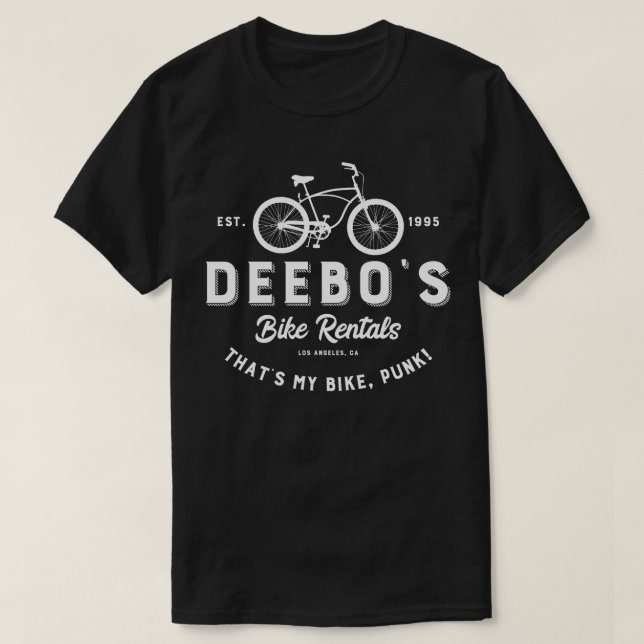 Deebos Bike Rentals T-Shirt (Design Front)