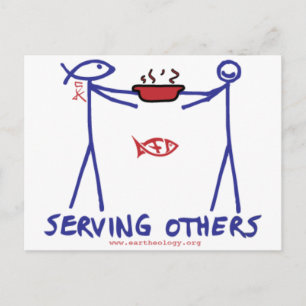 Deed Doer & Anita Deed Serving Others Postcard
