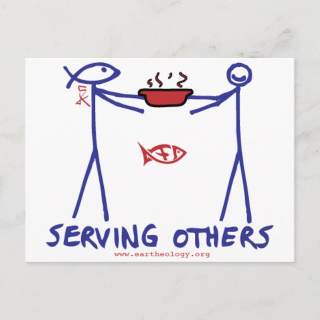 Deed Doer & Anita Deed Serving Others Postcard (Front)