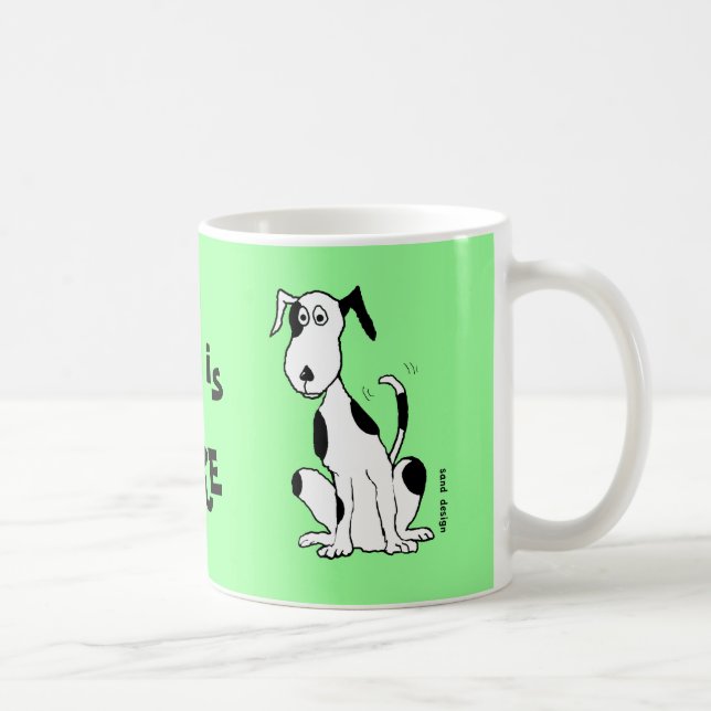 Deefa Dog, my best friend is ... mug (Right)