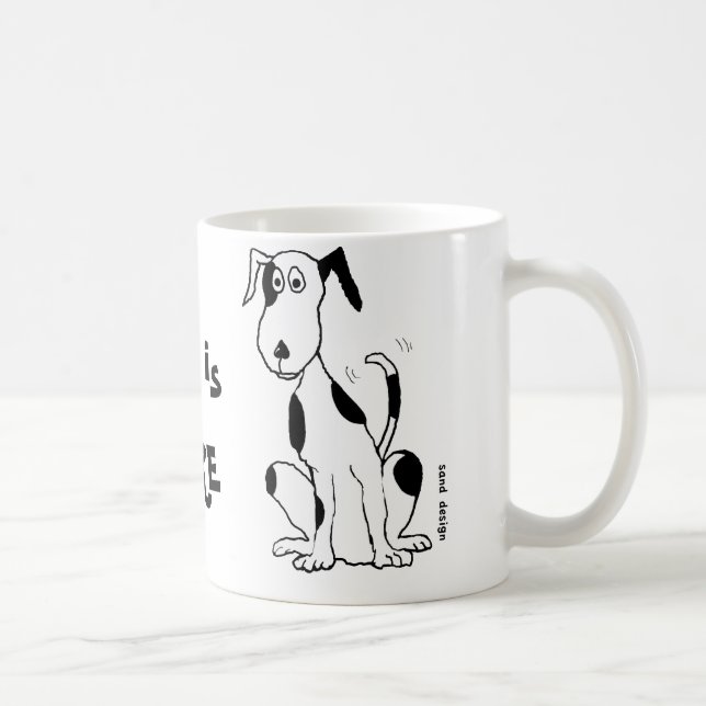Deefa Dog, my best friend is ... mug (Right)