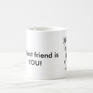 Deefa Dog, my best friend is you! English tea mug
