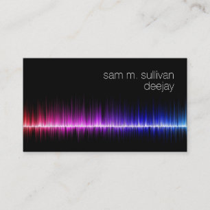Deejay Disc Jockey Music Business Card