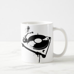 Deejay DJ Turntable Coffee Mug   House Music Gifts