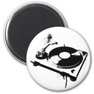 Deejay DJ Turntable Magnet   House Music Gifts