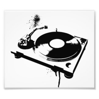 Deejay DJ Turntable Photo Print | Ibiza Gifts
