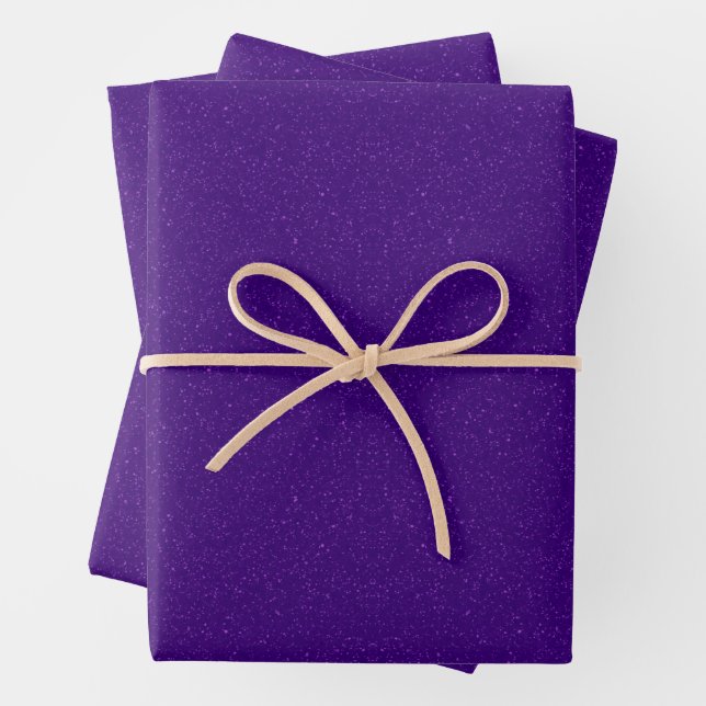 Deep Amethyst Glitter Gift Wrap Sheets – Customise (In situ)