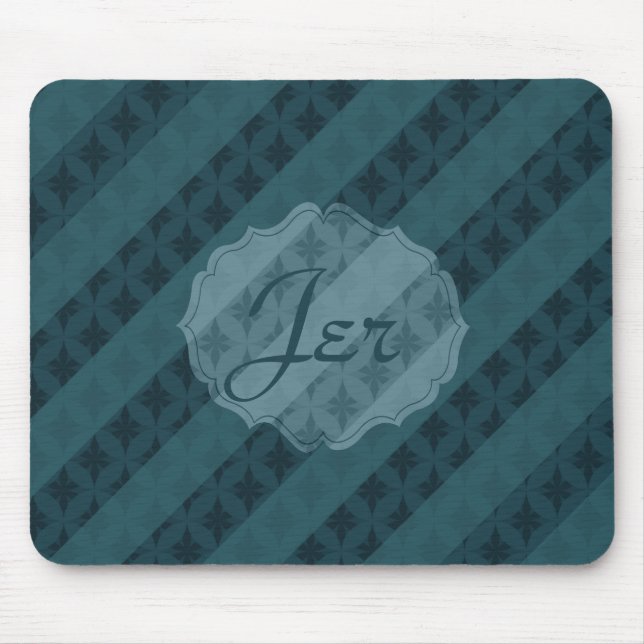 Deep Aqua Navy Blue Attractive & Classy Mousepad (Front)