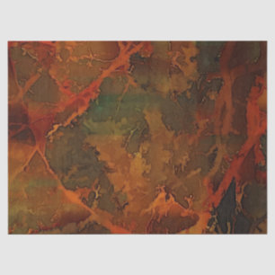 Deep Autumn Rich Earthy Abstract Fall Tissue Paper