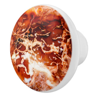 Deep Autumn Set In Stone  Ceramic Knob