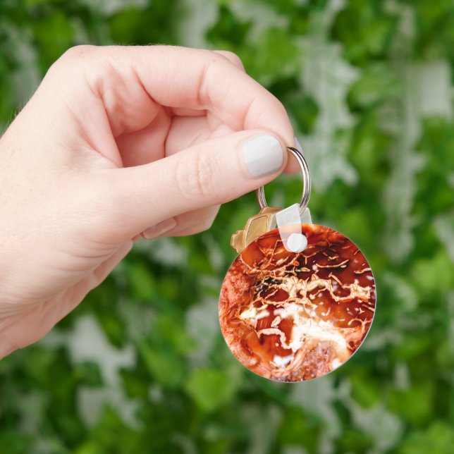 Deep Autumn Set In Stone  Key Ring (Hand)