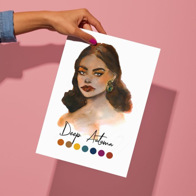 Deep Autumn Type Seasonal Colour Analysis Art Poster (Creator Uploaded)