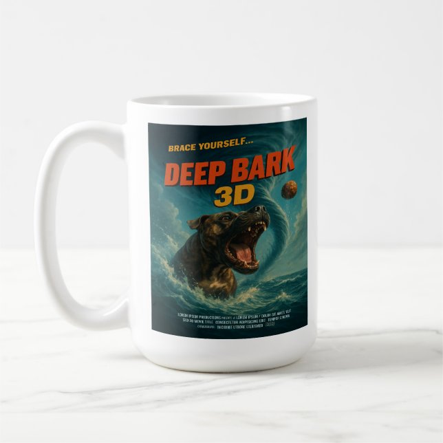 Deep Bark 3D: Brace Yourself Coffee Mug (Left)