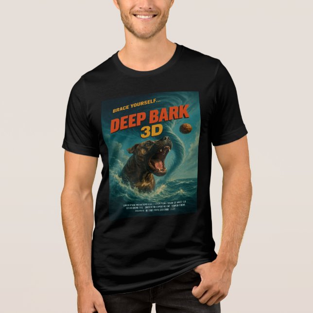 Deep Bark 3D: Brace Yourself Tri-Blend Shirt (Front)