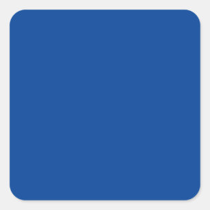 Deep Blue #004095, Cool Blue Square Sticker