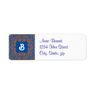 Deep Blue address label